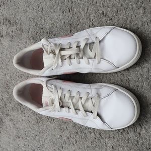 NIKE COURT VISION LOW WOMEN'S CASUAL SHOES WHITE/PINK OXFORD SIZE 10